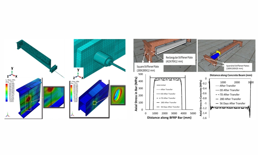 Finite Element Analysis and Design of Test Setup for Determination of Transfer Length in BFRP Prestressed Concrete Beams 