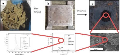 Facile Synthesis of Disordered Graphitic Charcoal by Direct Pyrolysis of Mustard Oil Cake and Sugarcane Bagasse