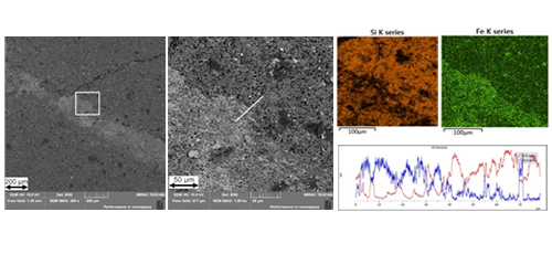 Cellular SiC/Iron Alloy Composite