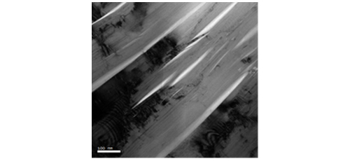 Structure and properties degradation of the nuclear graphite under neutron irradiation 